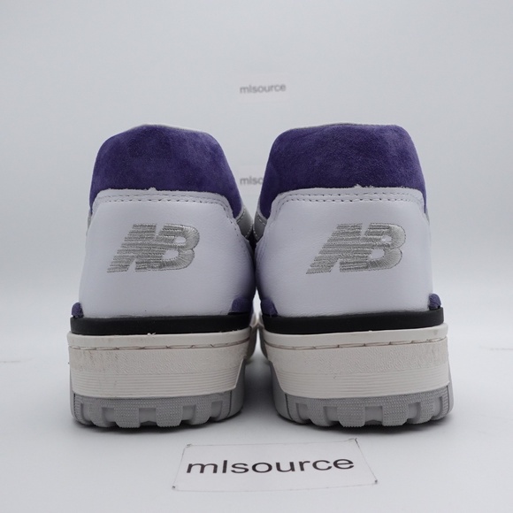 NEW New Balance 550 Leather Sneakers BB550BWG White - Picture 5 of 7